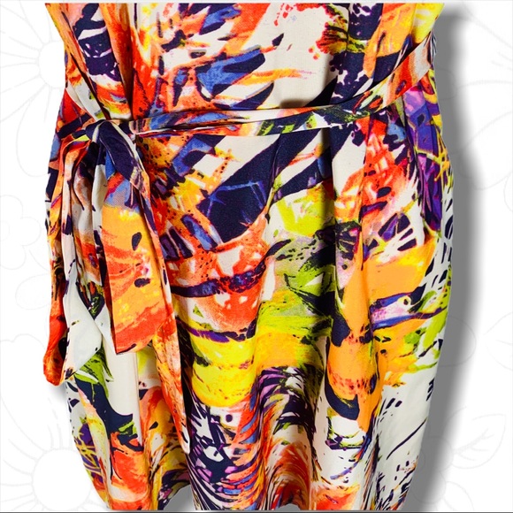 Jessica Simpson Hi -Low Midi Floral Print Dress - Picture 11 of 16